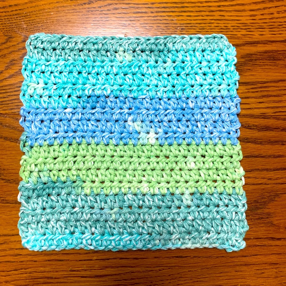 Handmade crocheted wash cloth/potholder/hot pad